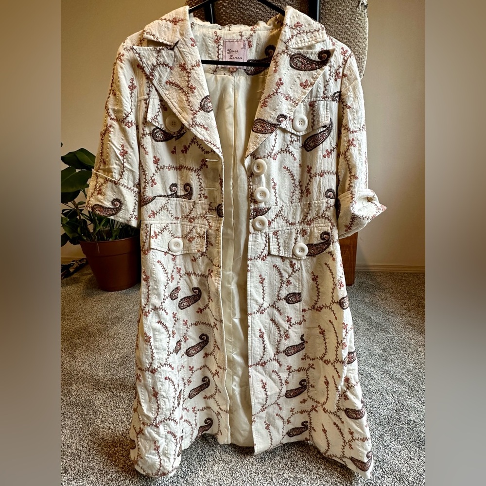 Paisley Trench-coat
